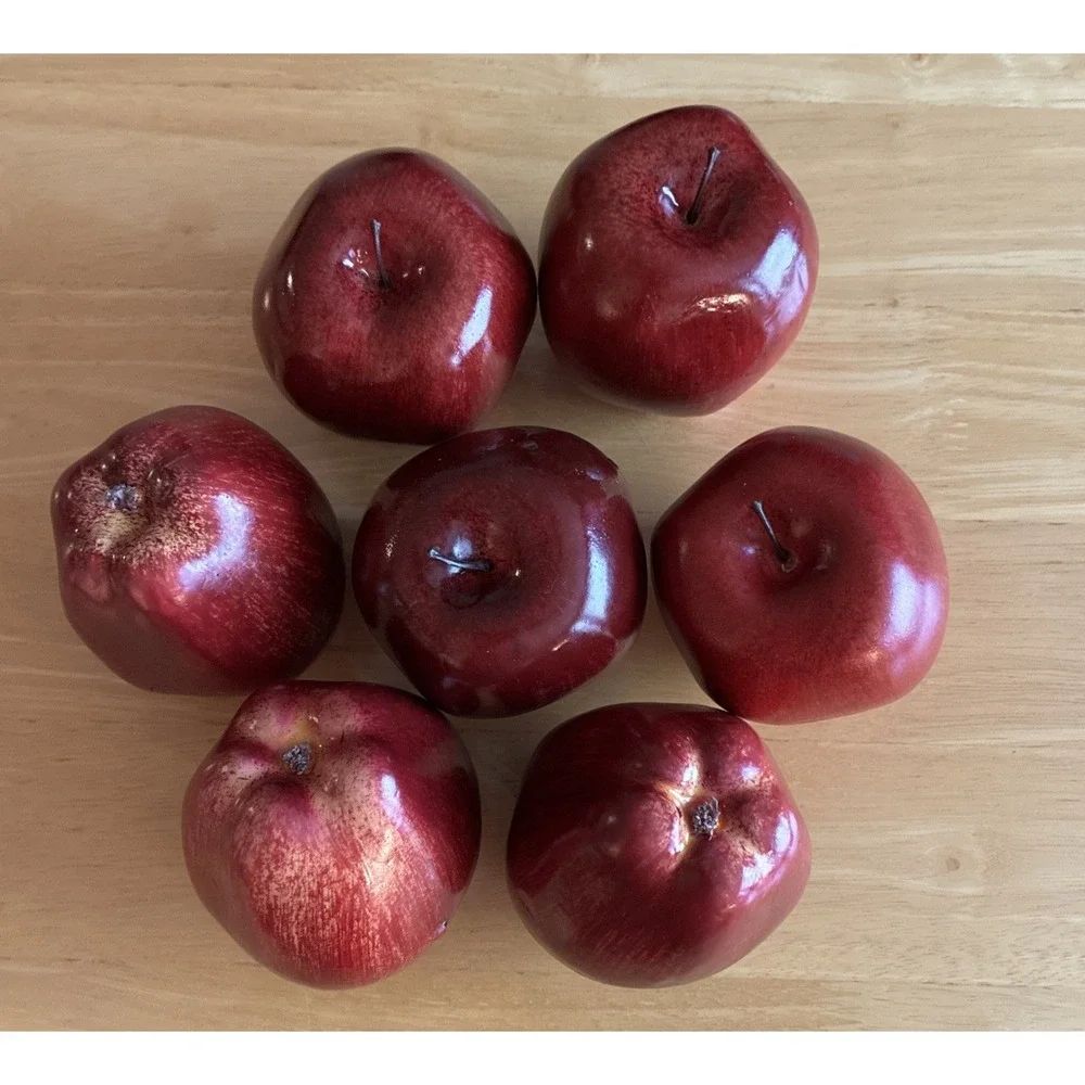 Realistic Faux  Apples Autumn Decor Lot Lightweight